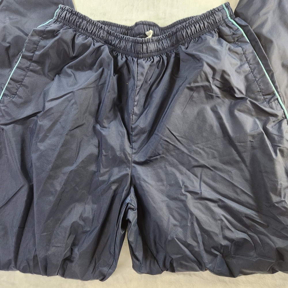 Nike Track Suit Womens Size L (14-16) Navy Blue Y2K Style Zip Ankles Lined- READ - Picture 8 of 15